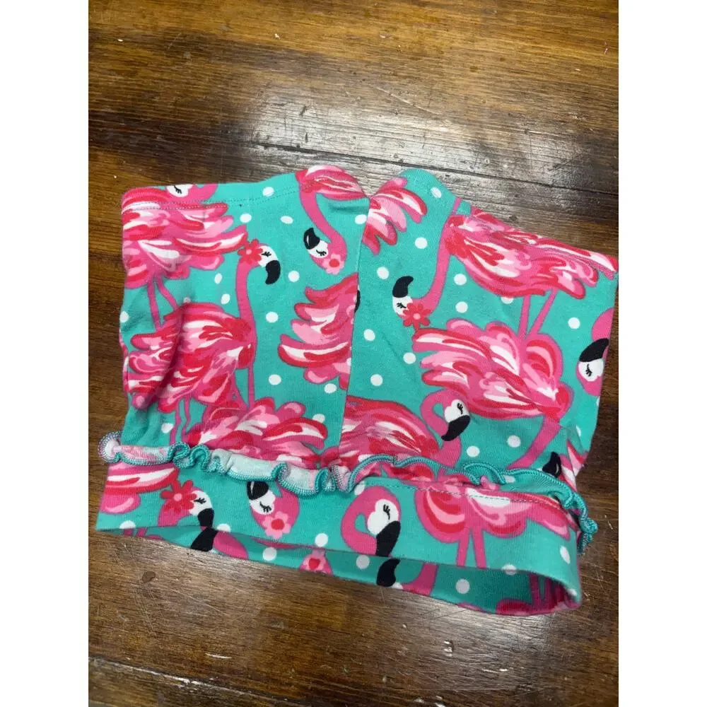 Gymboree‎ Teal And Pink Bow Flamingo Print Shorts Size 3T